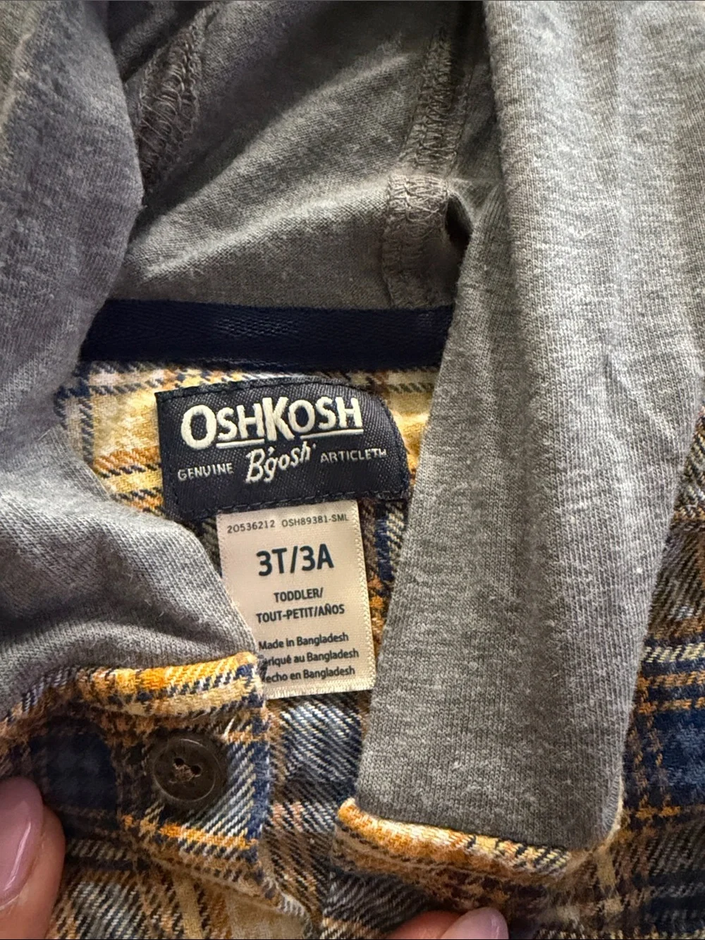 OshKosh B'gosh Cream Hooded Zip-Up Sweatshirt